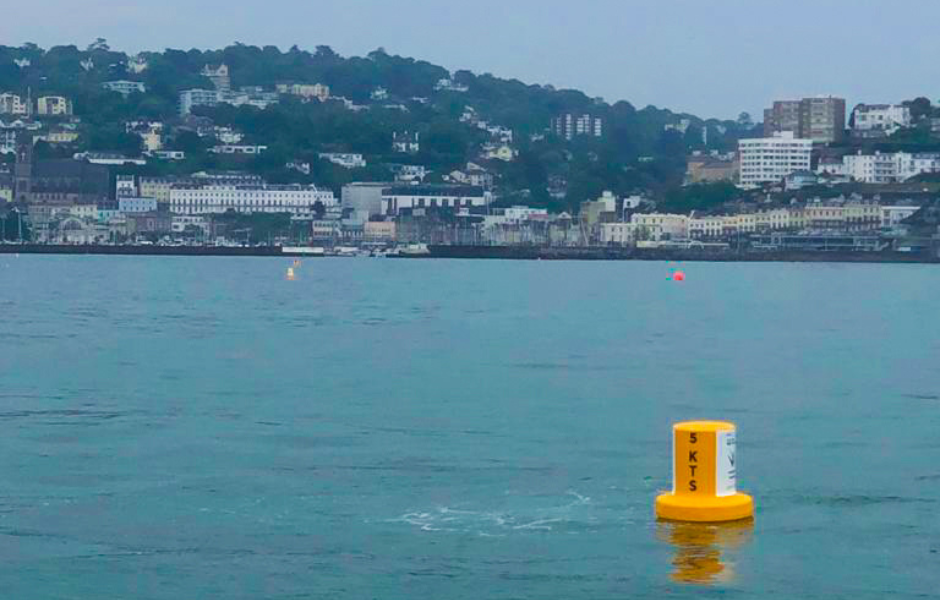 Seagrass marker Bouy in Torbay